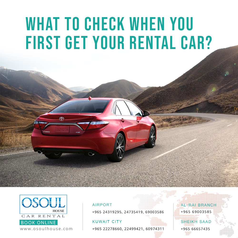 What to check when you first get your rental car